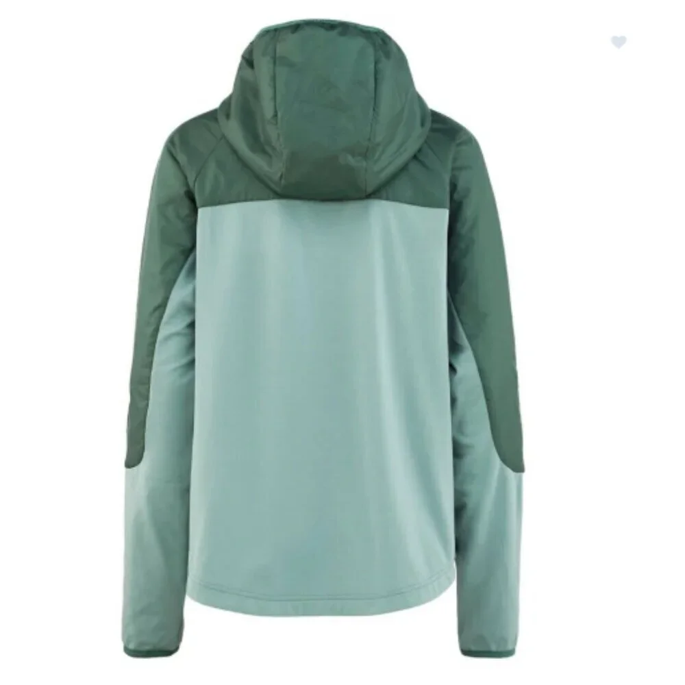 Kari Traa Women’s Small Henni Hybrid Jacket Sage Green NWT Hood Half-Zip Pockets